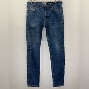 Everlane High Rise Straight Blue Wash Jeans Womens 33x32